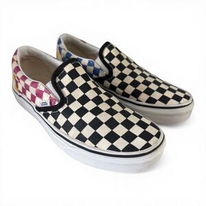 Vans Slip-On Checkerboard Rainbow Shoes Women's 7.5 Mens 6 Skate Sneakers